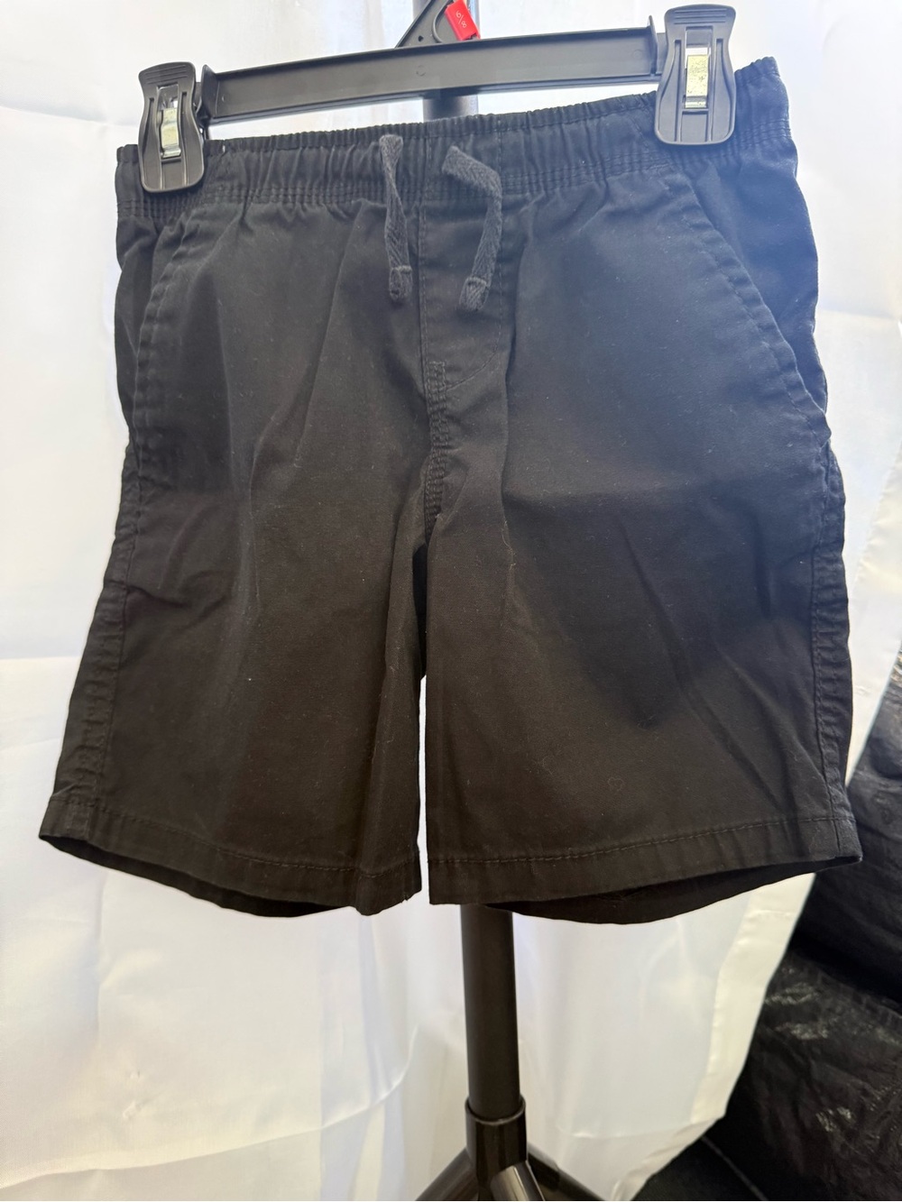 👦 4 for $10 wonder nation Black Elastic-Waist Hybrid Shorts